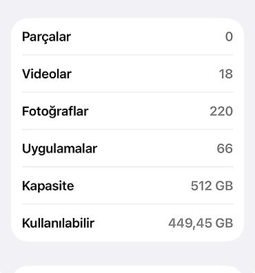 Apple iPhone: IPhone 15 Pro Max, 512 GB, Natural Titanium, Simsiz şarj, Face ID, Sənədlərlə — 1