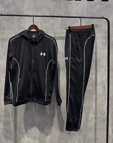 tech flecee: Мужской спортивный костюм, Все размеры, Under Armour, Новый, цвет - Черный — 1