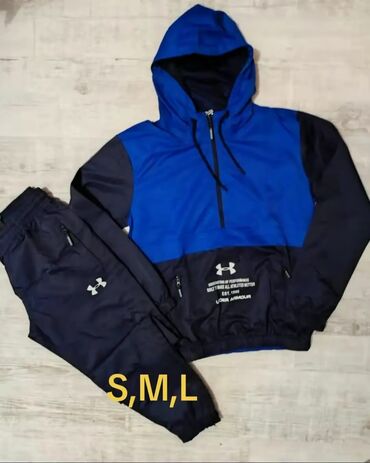 nike tech fleece donji deo: Set, S (EU 48), Under Armour, color - Blue, Microfibre