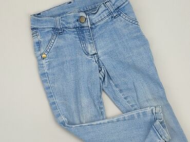 jeansy z wysokim stanem boyfriend: Denim pants, 12-18 months, condition - Good