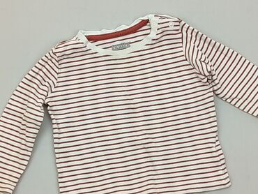 bluzka w czerwone paski: Bluzka, Lupilu, 9-12 m, stan - Dobry