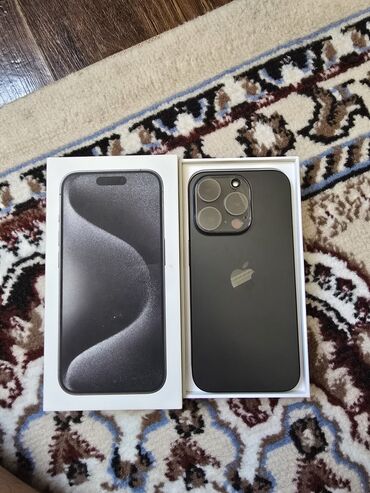 макбук про 2015: IPhone 15 Pro, Колдонулган, 256 ГБ, Black Titanium, Куту, 87 %