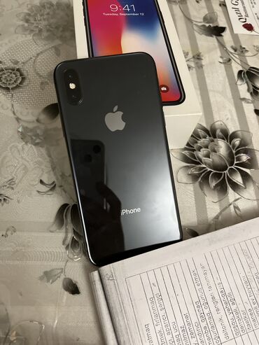 iphone x qiymeti 2 ci el: IPhone X, 64 ГБ, Черный, Беспроводная зарядка, Face ID