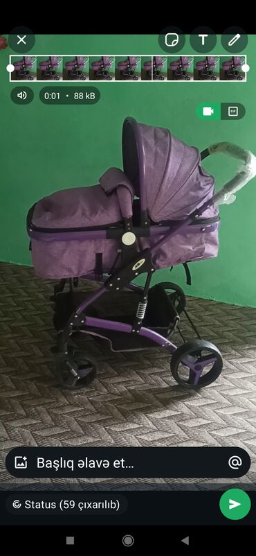 əkizlər və üçlüklər üçün easygo duo uşaq arabaları: Çıxarıla bilən beşikli araba, İşlənmiş