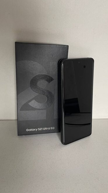 триггер для телефона: Samsung Galaxy S21 Ultra 5G, Б/у, 256 ГБ, цвет - Черный, 2 SIM, eSIM