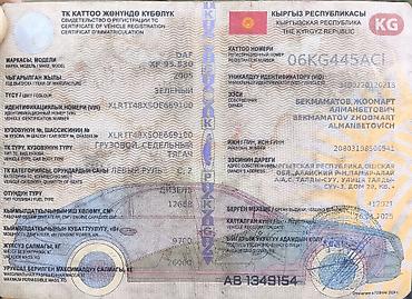Тягач, DAF, 2005 г., Тентованный — 3
