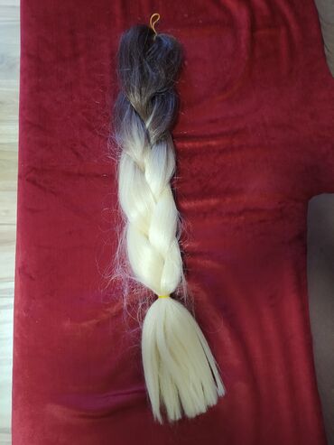 Perike i klipse: Prodajem pletenicu - rep prirodna kosa,ombre boja. rep je dugačak 60 — 6