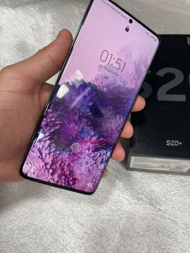 Samsung: Samsung Galaxy S20 Plus, 128 GB, rəng - Boz, Simsiz şarj — 1