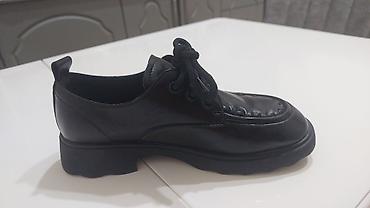 Qara dəri bağlama ayaqqabısı - Stil: Klassik-loafer üslubunda