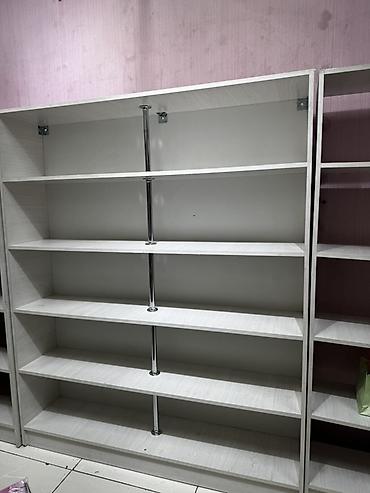 офисные стеллажи: Цены от 1500 сом до 3000 сом Стеллажи торговые/офисные из ЛДСП - Б/У — 1