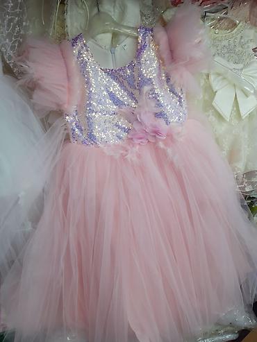 Платья: Детское платье, цвет - Розовый, Новый — 4