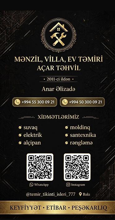 acar təmiri: Seabreeze və Bakı 👍Mənzil, villa və fərdi evlərin “açar təhvil” təmiri — 1