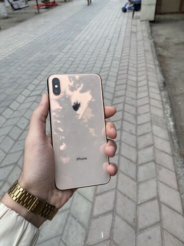 iphone 4s ekran: IPhone Xs Max, 64 GB, Qızılı, Face ID