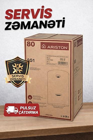 boyler satışı: Su Qızdırıcısı Ariston 80 LT Ariston markalı 80 litrlik su qızdırıcısı — 1