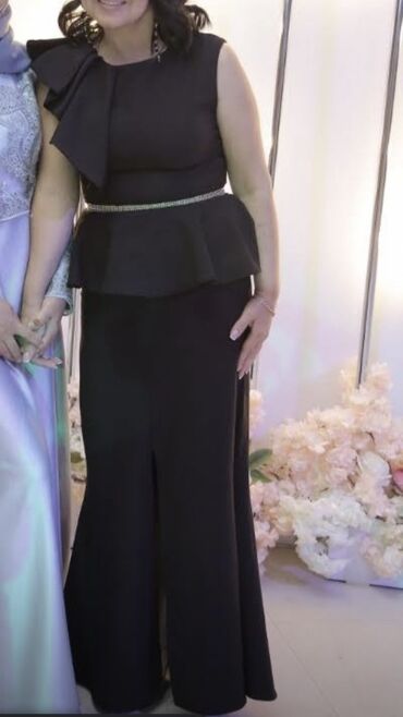 черное платье размер 38: Вечернее платье, Русалка, Длинная модель, Без рукавов, M (EU 38)