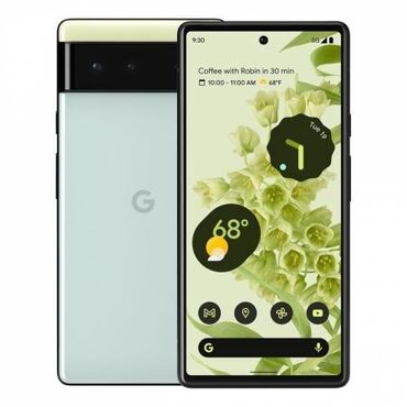 белый корпус: Google Pixel 6, Б/у, 256 ГБ, цвет - Белый, 2 SIM, eSIM