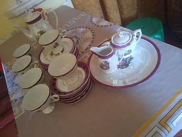 Çay dəstləri və servizlər: Çay dəsti, rəng - Ağ, Farfor — 10