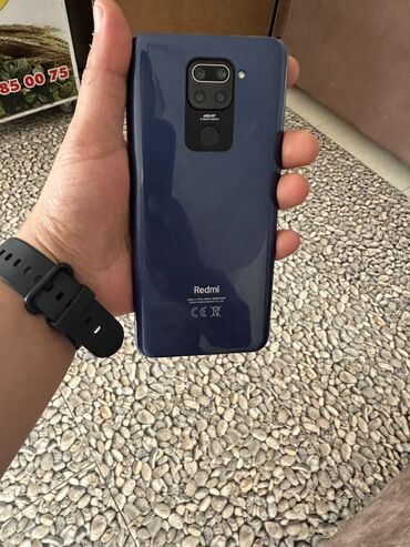 telefon iphone 14: Xiaomi Redmi Note 9, 128 GB, rəng - Göy, 
 İki sim kartlı