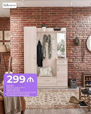 dehliz: Dəhliz dolabı – Konforto - Ölçülər: D 40 × H 200 × E 150 sm - Rəng — 1