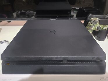 PS4 (Sony PlayStation 4): Ps4 slim 500g Комплект джойстик 2 🎮 Игры Fc 24⚽️ Ufc 4🤼 Ufc 3🤼‍♂