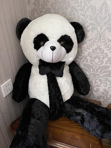 mişka şəkilləri: Böyük ölçülü yumşaq oyuncaq panda - Rəng: qara-ağ - Material: yumşaq — 3