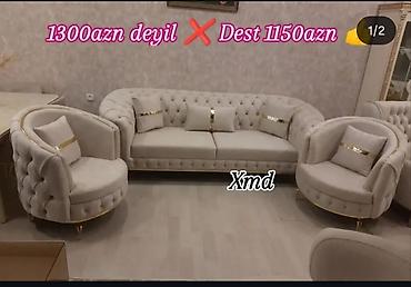 embawood kunc divan qiymetleri: 1.Klassik üslubda 3 hissəli yumşaq mebel dəsti. Tərkibi: - 1 ədəd — 1