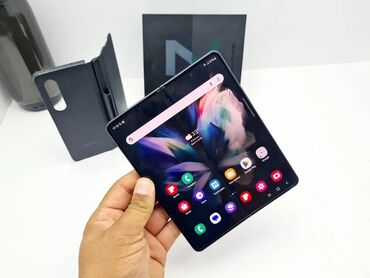 раскладушка телефоны: Samsung Galaxy Fold 4, Колдонулган, 512 ГБ, түсү - Кара, eSIM, 2 SIM