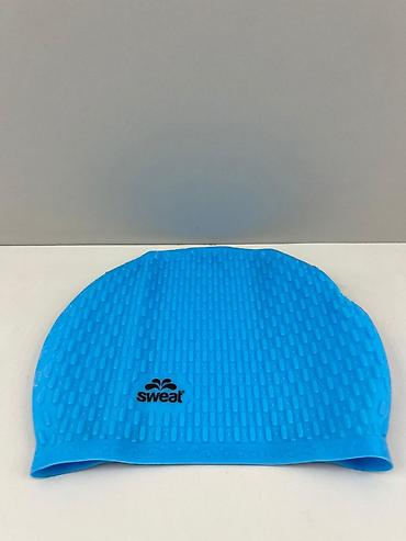 rezin adam: №: 16919 Məhsulun adı: Üzgüçülük papağı Sweat, rezin, mavi, ölçü One — 1
