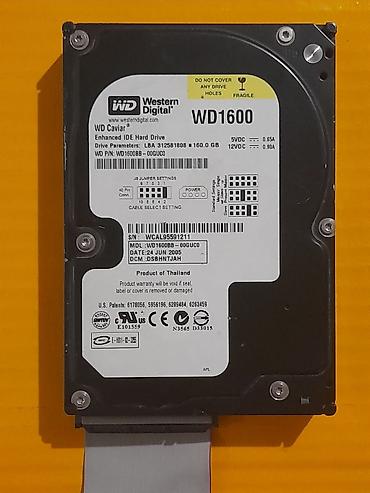 Комплектующие для ПК: Накопитель для ПК, Б/у, Western Digital (WD), HDD, 128 ГБ, 3.5", Для ПК — 9