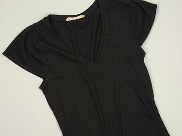 czarne t shirty basic: Reserved, Women`s T-shirt, size XS (EU 34)