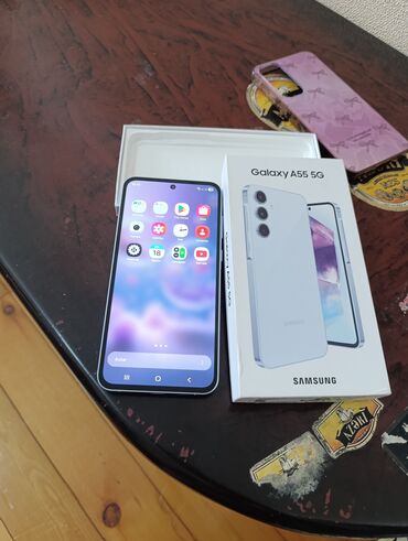 Samsung: Samsung Galaxy A55, 128 GB, rəng - Ağ, Barmaq izi, İki sim kartlı, Face ID — 4