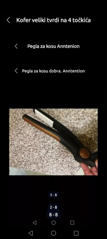 remington četka za kosu: Pegla za kosu Anntenion dobra ispravna kao nova je 
 Mirjevo