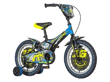 nike plave patike: Bicikl Visitor Turbo 16" – crno plavi, za decu visine 105–125 cm — 1
