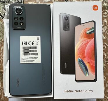 iphone 2ci əl: Redmi Note 12 Pro, 256 GB, rəng - Qara, Barmaq izi, İki sim kartlı, Face ID