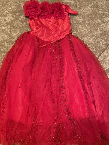 кара балта платя: Детское платье, цвет - Красный, Б/у
