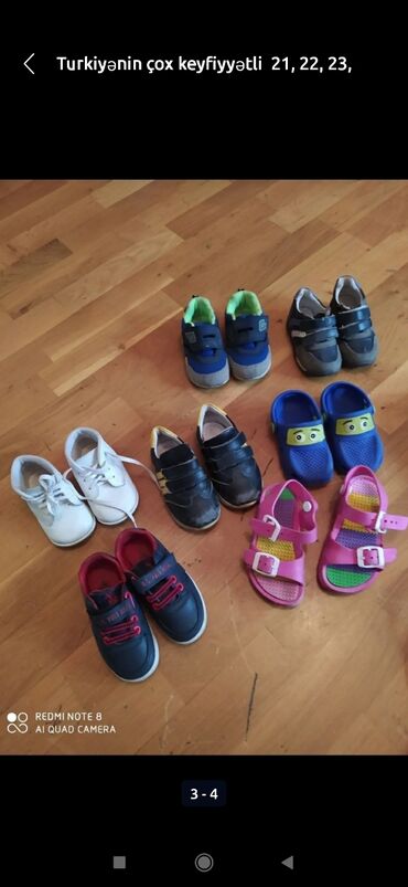 демисезонная детская обувь 22 размера: Turkiyənin çox keyfiyyətli 21, 22, 23, 24, 25 müxtəlif razmerlərdə