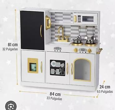 Uşaq Oyuncaq Mətbəx Dəsti – ağ/qızılı dizayn eni84sm uzunu 81sm lalafo.az -da Uşaq Oyuncaq Mətbəx Dəsti – ağ/qızılı dizayn eni84sm uzunu 81sm
