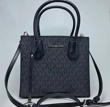 Çantalar: Michael Kors mini tote çanta – Jet Set Charm seriyası stilində, qara — 2