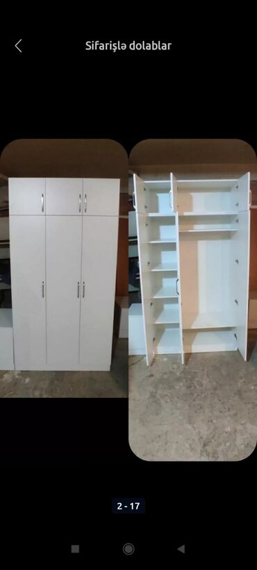 Dolablar: Yeni, Açılan, 3 qapılı Düz dolab, Dolab-asılqan, Türkiyə — 20