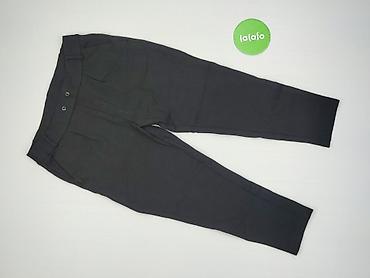 high waist: Spodnie materiałowe damskie, rozmiar S — 2