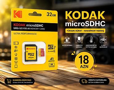 termal kamera: ✅Yadaş kartı ✅16 GB—15 azn ✅32 GB—18azn ✅64 GB—22 azn Kodak microSD — 2