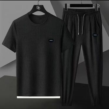 футболка холодок: Спортивный костюм 2XL (EU 44), цвет - Черный