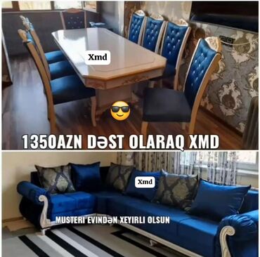 Təmir və tikinti: Künc divan və masa desti