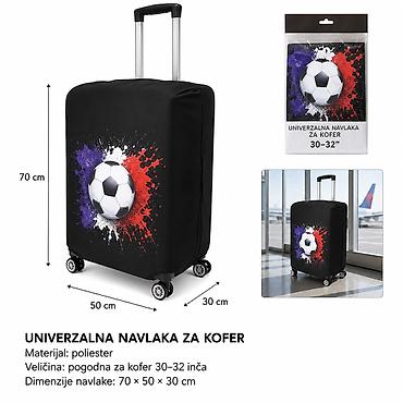 KMT Style univerzalna navlaka za kofer sa štampanim dezenom (fudbalska na lalafo.rs KMT Style univerzalna navlaka za kofer sa štampanim dezenom (fudbalska