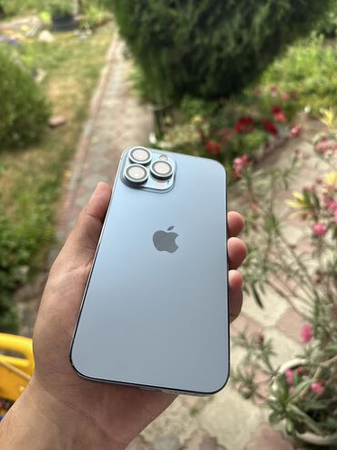 купить номера телефонов: IPhone 13 Pro Max, Б/у, 256 ГБ, Sierra Blue, Защитное стекло, 91 %