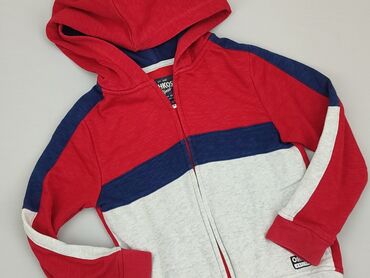 bluzka koronkowa czerwona: Sweatshirt, OshKosh B'gosh, 5-6 years, 110-116 cm, condition - Good