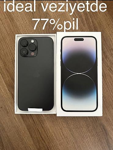 iphone 14 pro case: IPhone 14 Pro Max, 256 GB, Black Titanium, Face ID, Simsiz şarj — 4