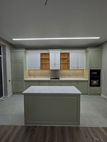 silver kitchen: Кухонный гарнитур, Новый, цвет - Белый — 2
