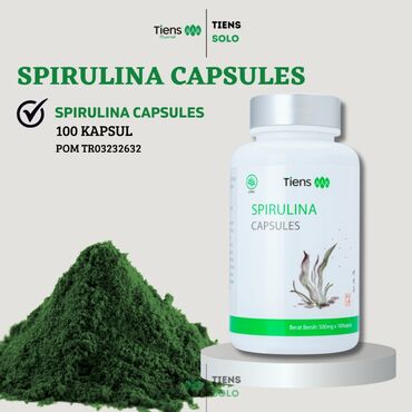 чай для похудении из египта на 100 оригинал: Tiens şirkətinin spirulina kapsulları. Tərkibində 100 ədəd kapsul var