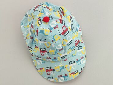 czapka z pomponem dla dzieci: Czapka z daszkiem, 3-6 m, stan - Bardzo dobry